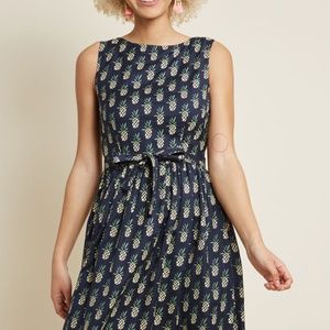 Circus pineapple dress UK size 12, Modcloth NWT